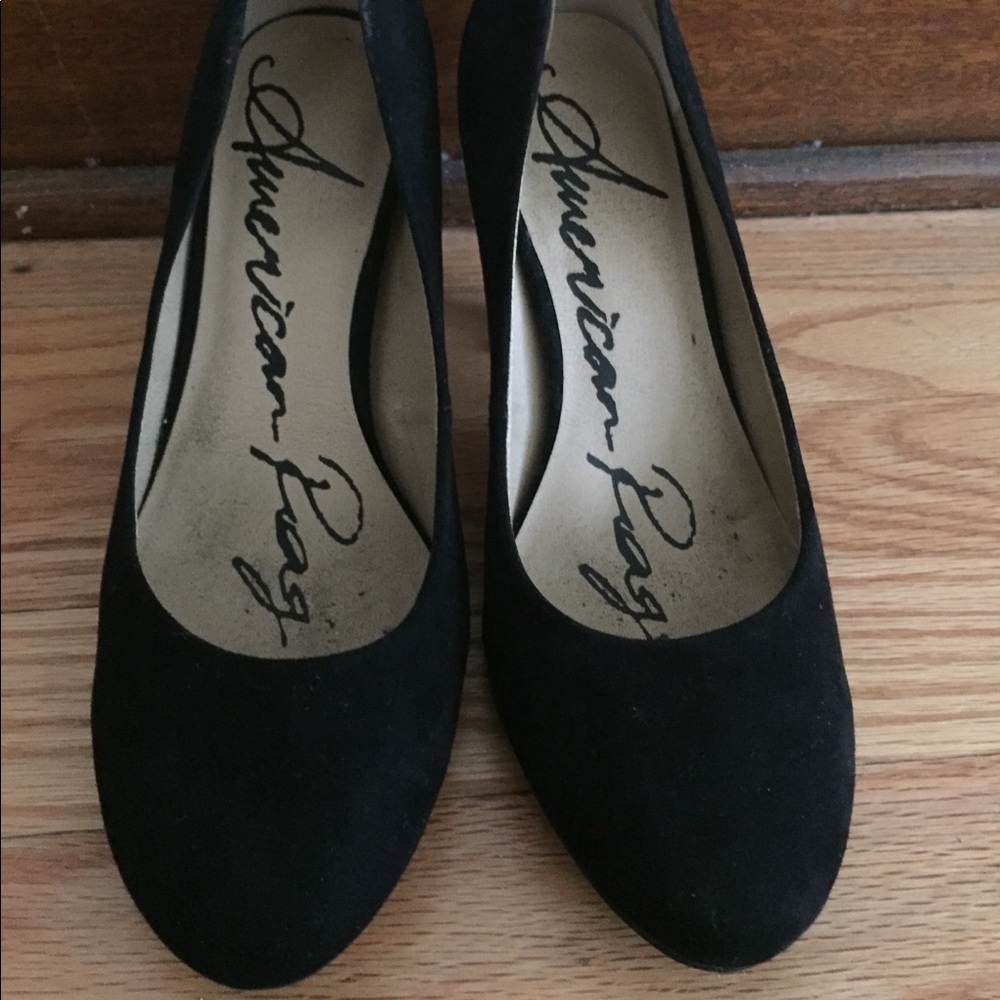 American Rag Black Suede Pumps Size 7.5